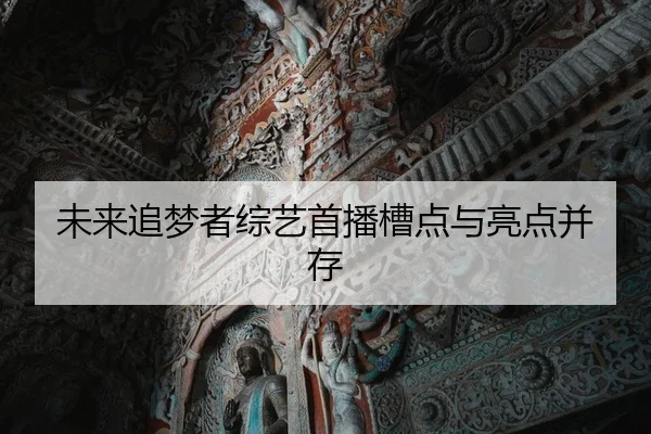 未来追梦者综艺首播槽点与亮点并存